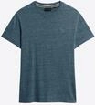 Superdry Herren Essential T-Shirt aus Bio-Baumwolle mit Logo Alaska Blau Meliert S