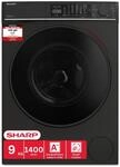 Sharp ES-WNFL914CMDA-DE Waschmaschine, 9 kg, 1400 U/min, Energieeffizienzklasse A