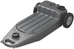 AQUA_WMPM Abwassertank Wastemaster 38L grau mit R&auml;dern Caravan Wohnmobil Wohnwagen