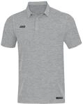 JAKO Herren Poloshirt Premium Basics, Hellgrau-Meliert, XXL