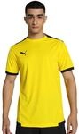 PUMA Herren Teamliga Jersey Shirt, Cyber Yellow-puma Black, S EU