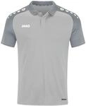 JAKO Kinder Poloshirt Performance, Soft Grey/Steingrau, 164