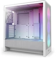 NZXT H5 Flow RGB - Compact ATX Mid-Tower PC Gaming Case - High Airflow - F360 RGB