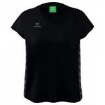 Erima Damen Essential Team Sport T-Shirt (2082212), schwarz/Slate Grey, 40