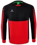 Erima Six Wings Sweatshirt rotschwarz, 3XL Herren