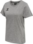 hummel Damen Hmlmove Grid Cot. T-Shirt S/S Woman T Shirt, Grey Melange, XL EU