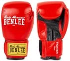 BENLEE Boxhandschuhe aus Leder Fighter, Red/Black, 12 oz