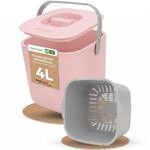 YourCasa Biom&uuml;lleimer K&uuml;che 4L - Komposteimer mit herausnehmbarem Sieb & Deckel -
