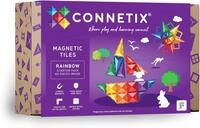 CONNETIX Magnetbausteine Regenbogen Starterpaket, 60 St&uuml;ck