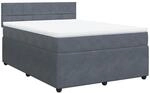 vidaXL Boxspringbett, Doppelbett mit Matratze Matratzenauflage, Bettgestell mit