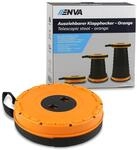 ENVA MADE FOR QUALITY Ausziehbarer Klapphocker orange tragbarer Teleskophocker