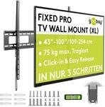 goobay TV-Wandhalterung 43&ndash;100 Zoll, starr, 30,5 mm Wandabstand, VESA 900x600,