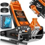 MASKO&reg; Wagenheber hydraulisch KFZ Rangierwagenheber SUV, 360&deg; Rollen inkl. 3X