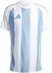 adidas Herren Striped 24 Jersey Shirt, Team Light Blue/White/White, M