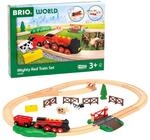 BRIO World - 36029 Rote Lola Bauernhof Zugset - Zugset f&uuml;r Kinder ab 3 Jahren