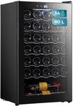 Cecotec Vinoteca 34 Flaschen Bolero Grandsommelier 34030 Black Compressor, 80 l,
