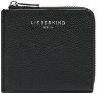 LIEBESKIND Berlin Leder Geldb&ouml;rse Paris 4 Small Pebble Nino Wallet Black schwarz