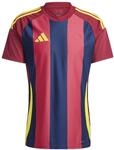 adidas Herren Striped 24 Jersey Shirt, Team Navy Blue 2/Team coll Burgundy 2/Team