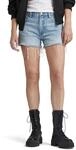 G-Star RAW Damen True Shorts Raw Edge, Blau (Sun Faded Cloudburst D24376-D536-G339),