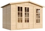 TIMBELA M334FB Garten Holzhaus, Gro&szlig;es multifunktionales Holz Gartenhaus