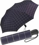 Esprit Herren Taschenschirm Easymatic Auf-Zu Automatik Gents - Check Blue