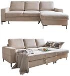 MIUFORM Lofty Lilly mit Bettkasten | 4 Sitzer Ecksofa | L-form rechts | 236 x 148 x