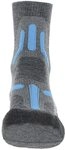 UYN Damen Trekking 2in Merino Socken, Mid Grey/Turquoise, 38 EU