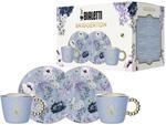 Bialetti Set bestehend aus 2 Tassen und 2 Untertassen Bridgerton, Porzellan, 80 ml