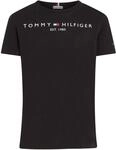 Tommy Hilfiger Kinder Unisex T-Shirt Kurzarm Essential Tee Rundhalsausschnitt,