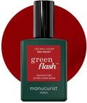 Manucurist Green Flash Gel-Nagellack Red Velvet Tiefes Samtrot - UV & LED Gel Lack -