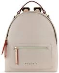 bugatti Ella Rucksack klein f&uuml;r Damen, modischer Tagesrucksack aus Kunstleder, beige