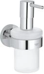GROHE Start, klebbarer Seifenspender f&uuml;r das Bad, ohne Bohren (F&uuml;llmenge: 160ml,