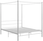 vidaXL Himmelbett Metallbett Bett Doppelbett Bettrahmen Bettgestell Lattenrost