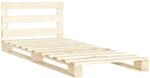 vidaXL Kiefernholz Massiv Palettenbett Palettenm&ouml;bel Massivholzbett Bett...