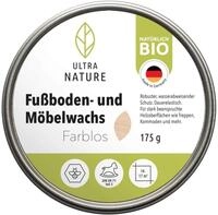 Ultra Nature Fu&szlig;boden- und M&ouml;belwachs 175 g, Farblos, Bio, Holzwachs,