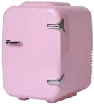 Flamingueo Mini K&uuml;hlschrank - Kleine K&uuml;hlschr&auml;nke 4L, 12V/220V, Mini Fridge,