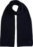 Tommy Hilfiger Herren Schal Flag Pima Cotton Cash aus Rippstrick, Blau (Space...