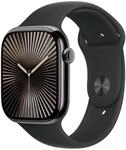Apple Watch Series 10 (GPS + Cellular 46 mm) Smartwatch mit Titangeh&auml;use in...