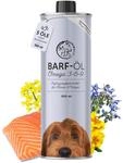 Barf &Ouml;l f&uuml;r Hunde 500ml Barf&ouml;l mit Omega 3-6-9 aus: Lachs&ouml;l, Raps&ouml;l,