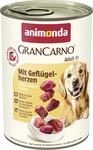 animonda GranCarno Adult mit Gefl&uuml;gelherzen (6 x 400 g), Hunde Nassfutter f&uuml;r