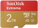 SanDisk Extreme microSDXC UHS-I Speicherkarte 2TB + SD Adapter, (F&uuml;r Smartphones,