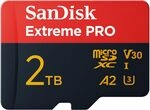 SanDisk Extreme PRO microSDXC UHS-I Speicherkarte 2TB + SD Adapter & RescuePRO Deluxe SanDisk Extreme PRO microSDXC UHS-I Speicherkarte 2TB + SD Adapter & RescuePRO Deluxe