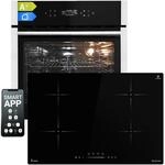 KKT KOLBE Autarkes Herdset | 60cm Einbaubackofen EB8313HC | 77cm Induktionskochfeld