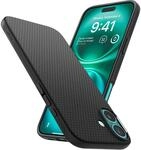 Spigen f&uuml;r iPhone 16 Plus H&uuml;lle [rutschfest] Liquid Air Case Handyh&uuml;lle