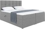 MEBLINI Boxspringbett mit Bettkasten - 140x200 - Gepolstert Doppelbett mit...