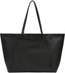 LIEBESKIND BERLIN Leder Schultertasche Chudy Sheep Natural Shopper Black schwarz