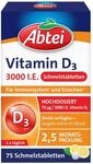 Abtei Vitamin D3 3000 I.E. - unterst&uuml;tzt Immunsystem und Knochen - laborgepr&uuml;ft,