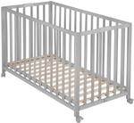 roba Klappbett Fold Up 60 x 120 - Klappbares Babybett aus Holz - 2-fach