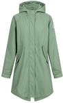 derbe Friese Traveby Plain Damen Regenmantel, Gr&ouml;&szlig;e:38, Farbe:hedge green
