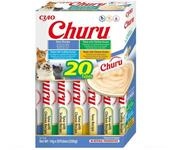 INABA Churu Katzen Leckerlies Einzelzutat mit Thunfisch, Getreidefrei, Zuckerfrei,